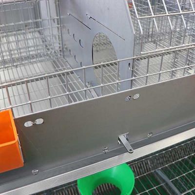 24 سلول باتری عامل قفس خرگوش مزرعه قفس دو طبقه آسان تمیز کردن دوام