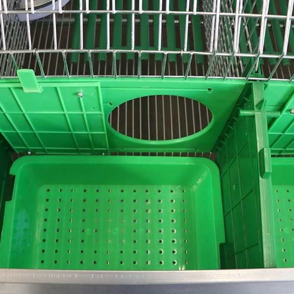 قفس خرگوش سفارشی طبقه سیم ، قفس بزرگ پرورش خرگوش تجاری